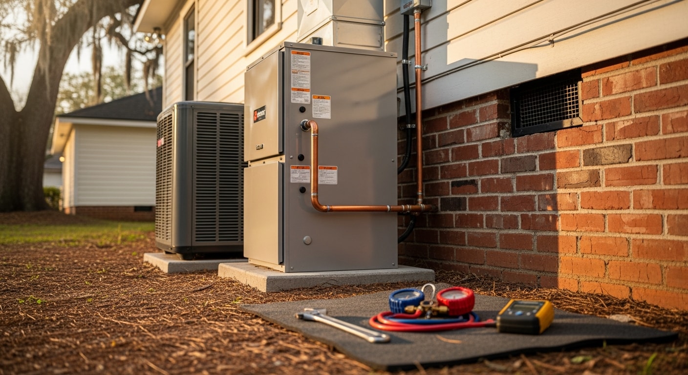 Heating system maintenance and repair work