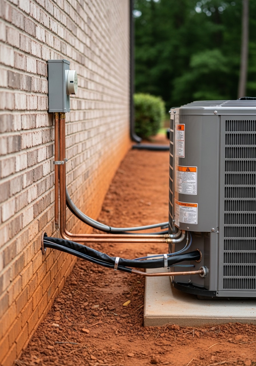Detailed view of professional workmanship on a Burke County property, showing quality materials and careful installation.